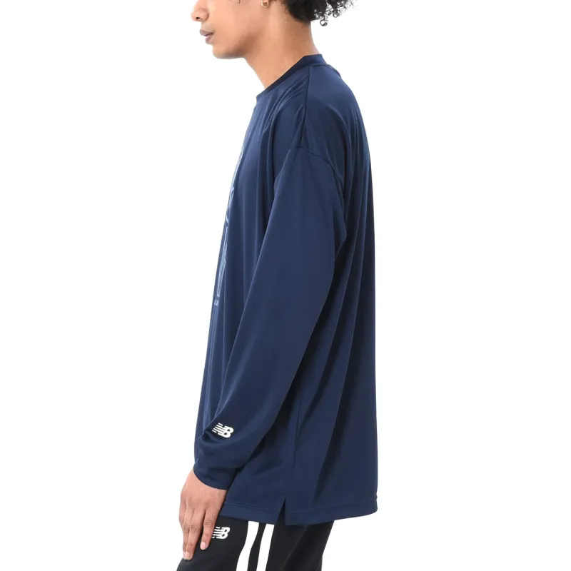 New Balance T Shirt Men's Team Marine Blue-4