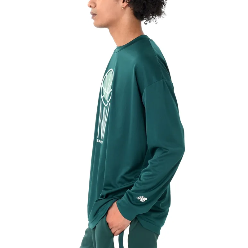 New Balance T Shirt Men's Night Watchman Green-4