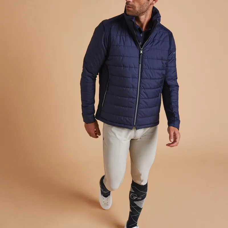 DECATHLON Puffer Jacket Men's Blue Black/Silver Gray/Turkish Blue-1