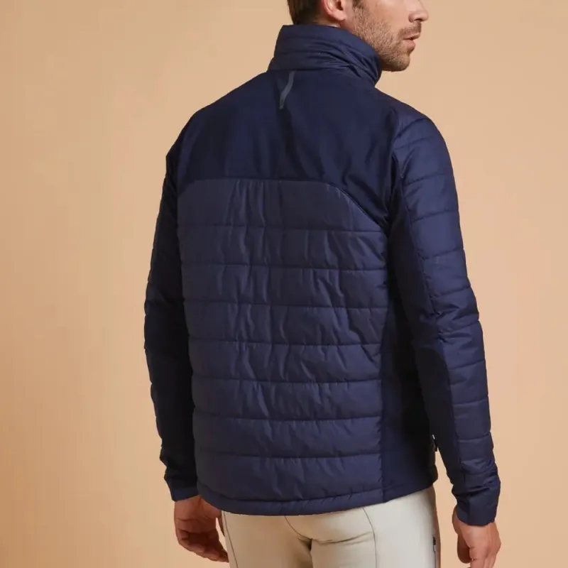 DECATHLON Puffer Jacket Men's Blue Black/Silver Gray/Turkish Blue-2