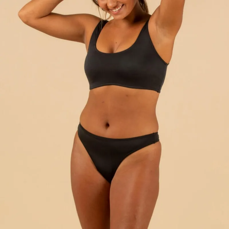 DECATHLON OLAIAN Two Piece Swimsuit Women's Black-4
