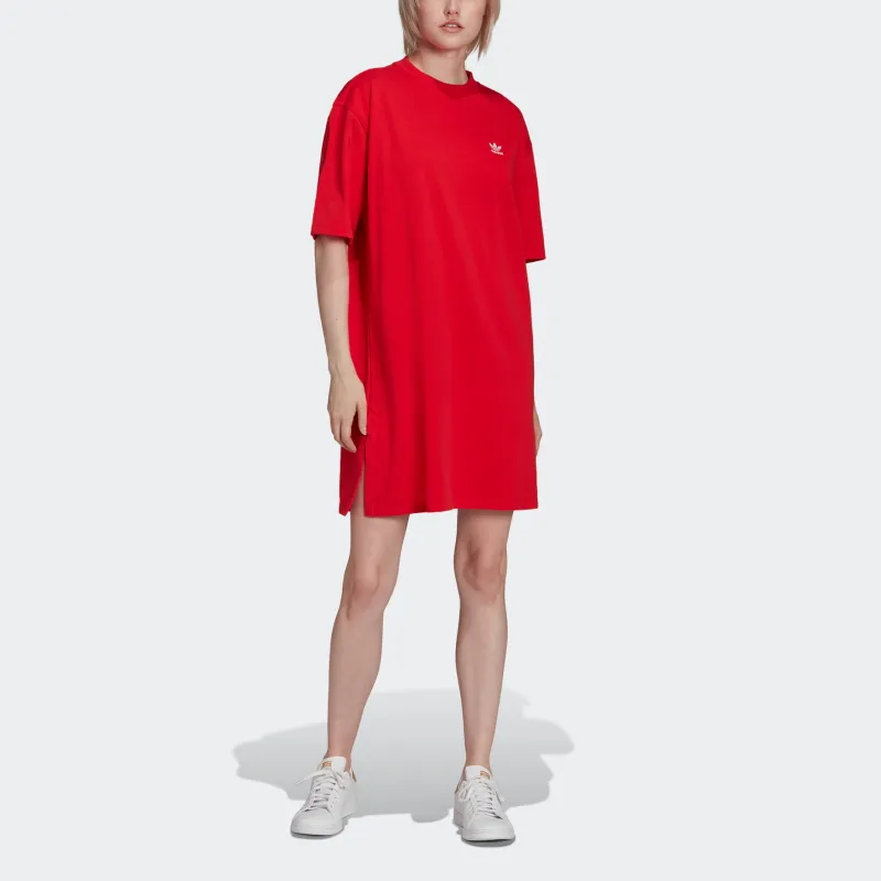 Adidas Originals Short Sleeved Dresses Women's Bright Red-1