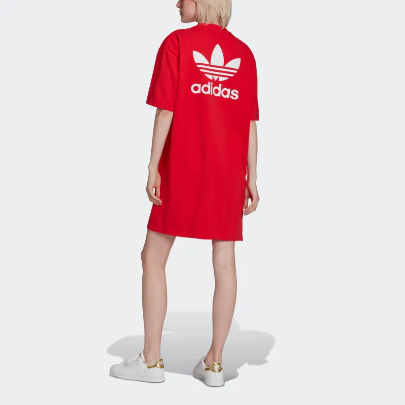 Adidas Originals Short Sleeved Dresses Women's Bright Red-2
