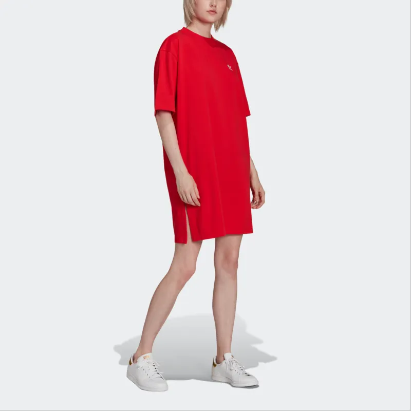 Adidas Originals Short Sleeved Dresses Women's Bright Red-3
