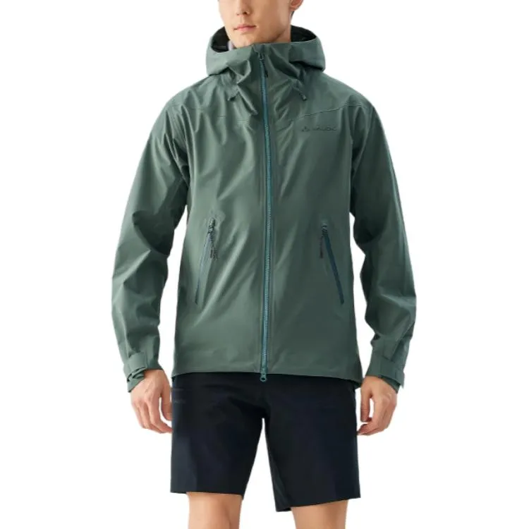 VAUDE Water-Resistant Windproof Breathable Warm Reflective With High Visibility Windbreaker Jacket Men's-1