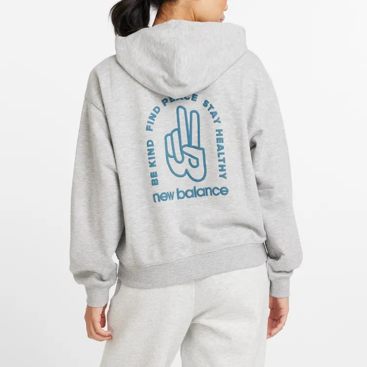 New Balance Logo-appliqué Hoodie-1