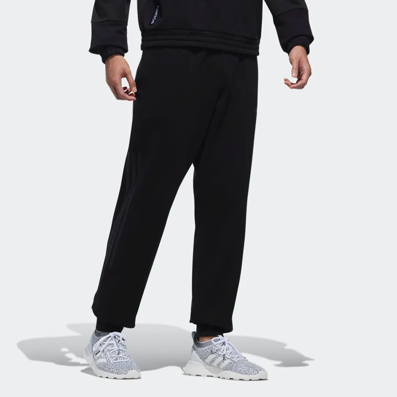 Adidas Knitted Sports Pants Men's Black-4