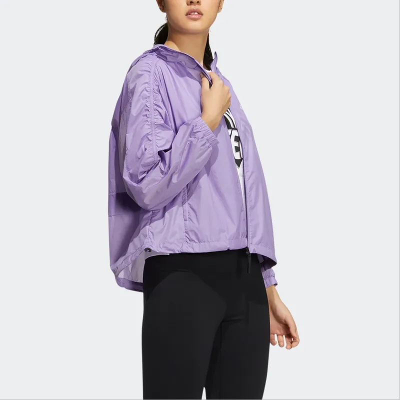 Adidas UPF 50 SUPERLIGHT WINDBREAKER Jacket Women's Purple-2