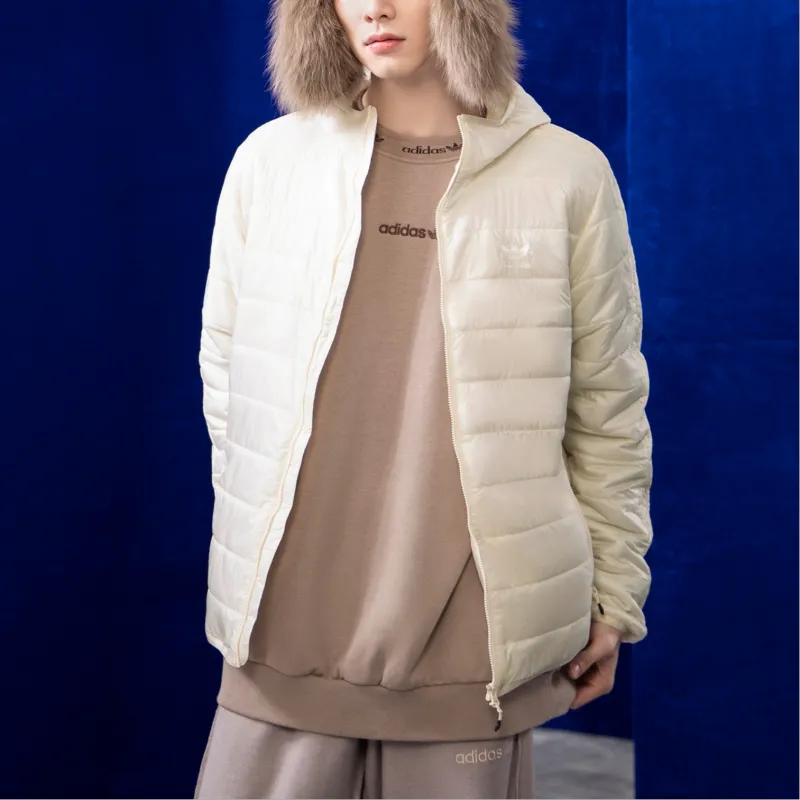 Adidas Originals Padded Hooded Puffer Jacket Puffer Jacket Men's Ecru-1
