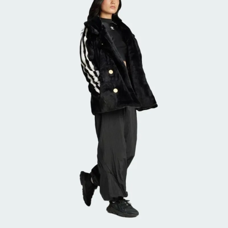 Adidas Originals Coats Women's Black-3