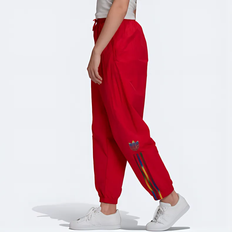 Adidas Originals TRACKPANTS Athletic Trousers Women's Red-5