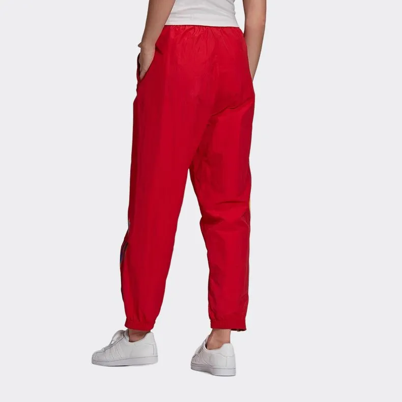 Adidas Originals TRACKPANTS Athletic Trousers Women's Red-2
