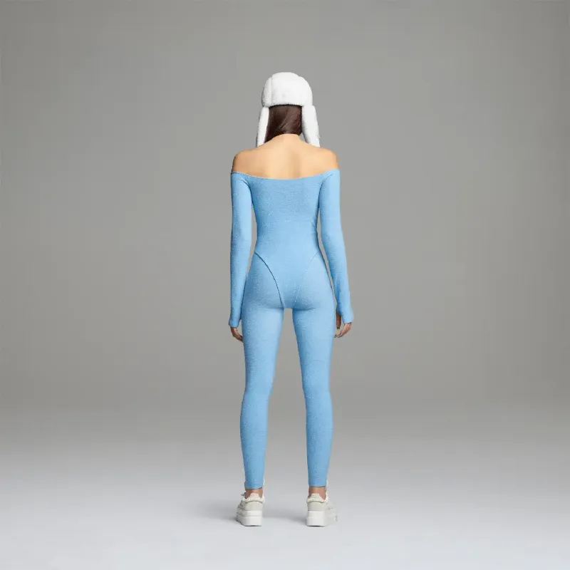 Adidas Ivy Park Terry Bodysuit Light Blue-3