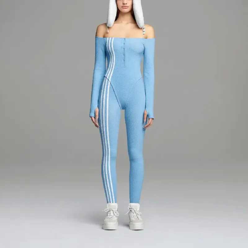 Adidas Ivy Park Terry Bodysuit Light Blue-2