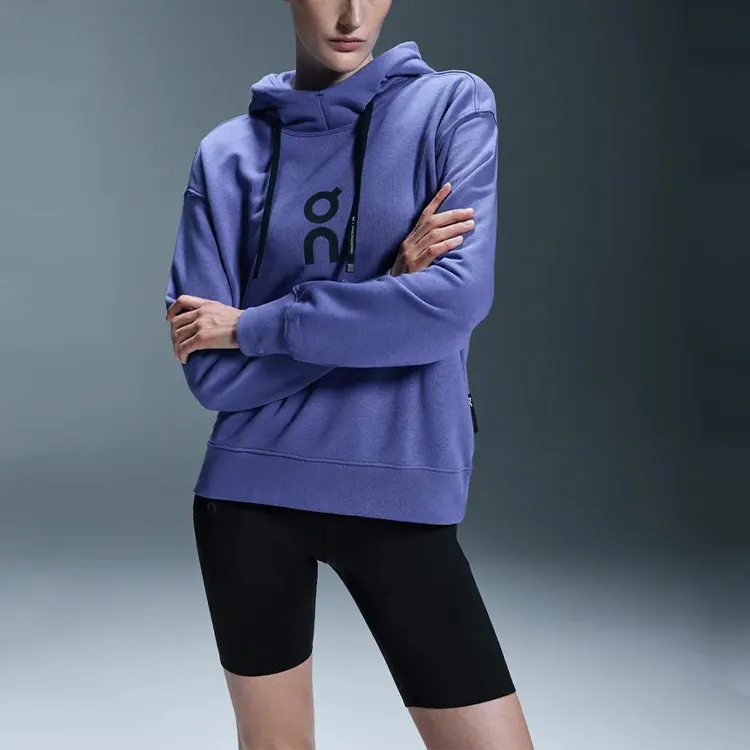 On Club Hoodie Sweatshirt Women's Iris Purple-2