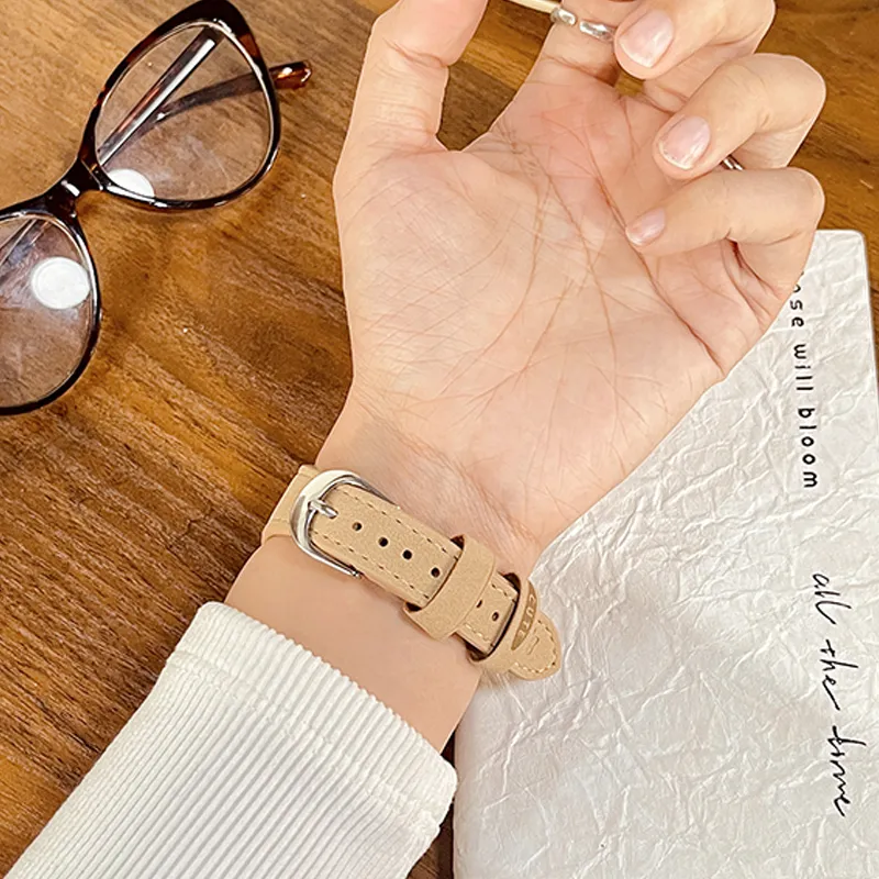 CHENSONG Huawei Compatibility Watch Band 220mm Suede Material-2