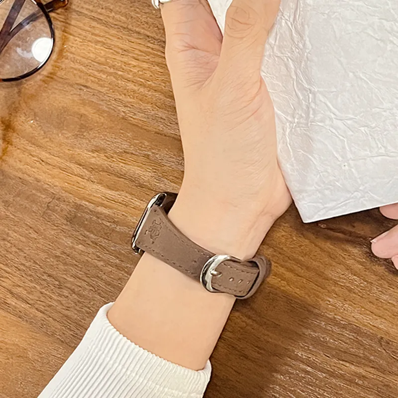 CHENSONG Huawei Compatibility Watch Band 220mm Suede Material-7