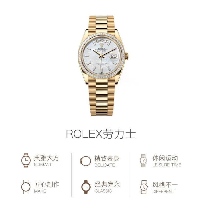 ROLEX Women's Week type Calendar Watch-2
