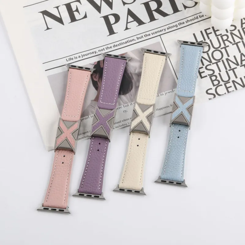 MSSM Watch Bands Apple Compatibility 210mm Genuine Leather Material-1