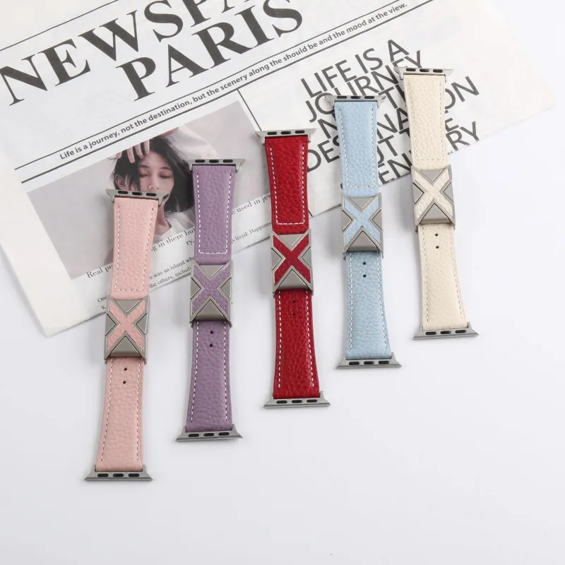 MSSM Watch Bands Apple Compatibility 210mm Genuine Leather Material-4