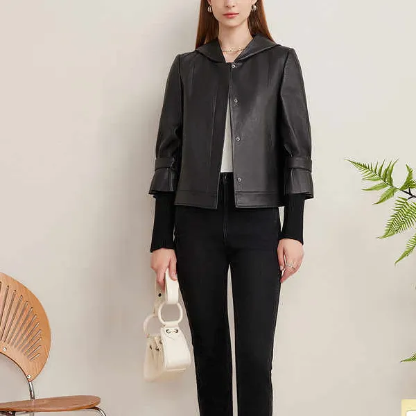 Goodland Leather Jacket Women's Black-1
