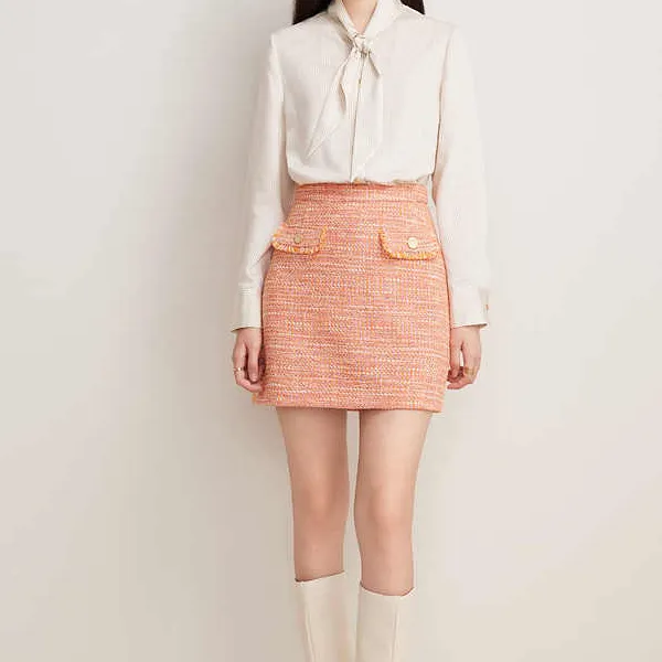 Goodland Casual Short Skirts Women's Orange-1