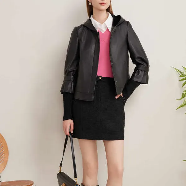 Goodland Leather Jacket Women's Black-2