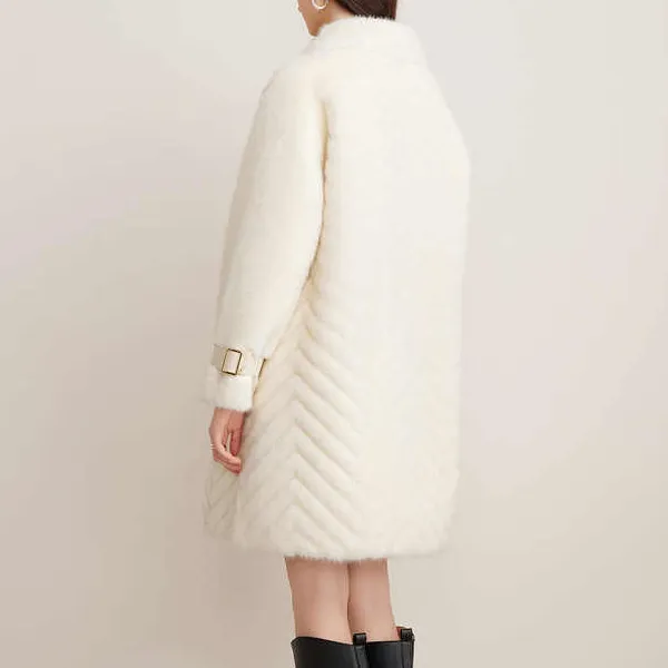 YINER GoodLand Coats Women's Ecru-2