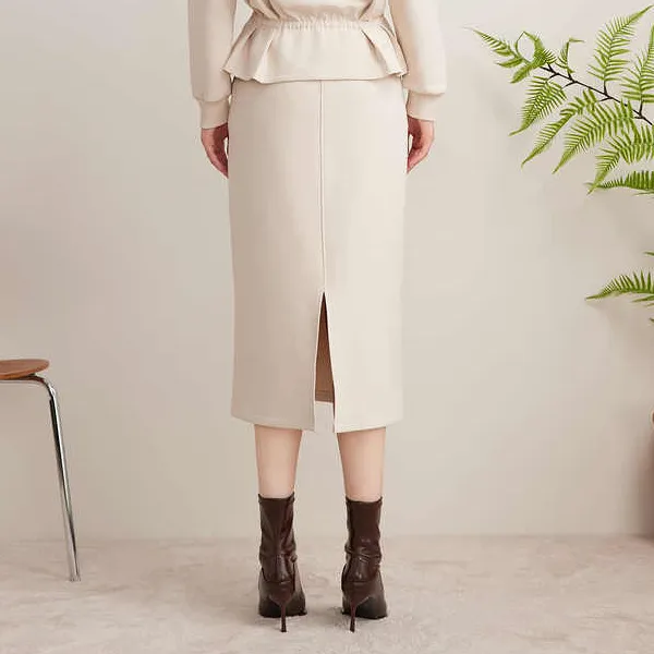 Goodland Casual Long Skirts Women's Light Apricot-2