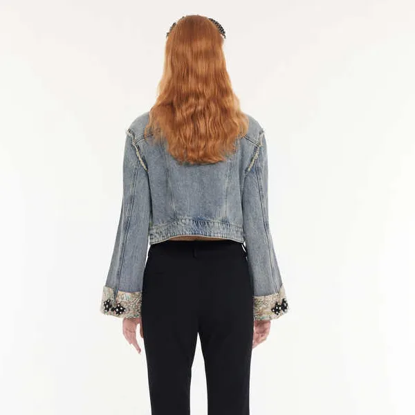 LULUALWAYS Denim Jacket Women's Blue-1