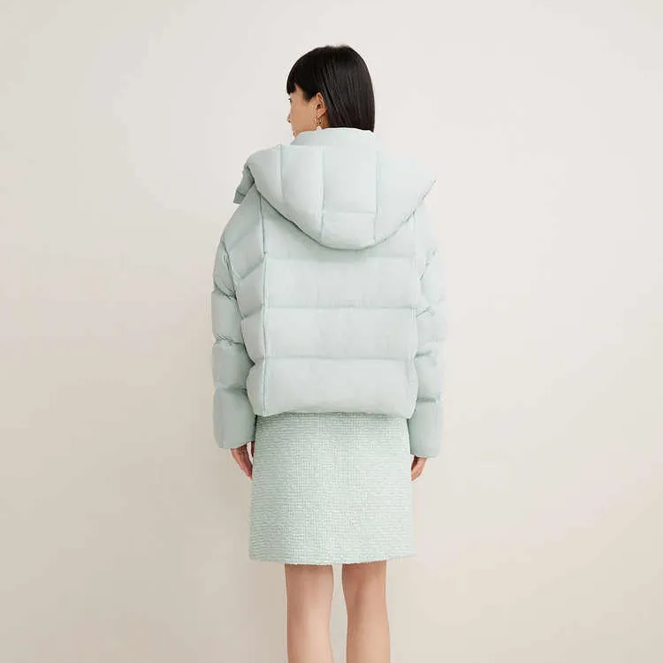 YINER GoodLand Down Jackets Women's Light Green-1
