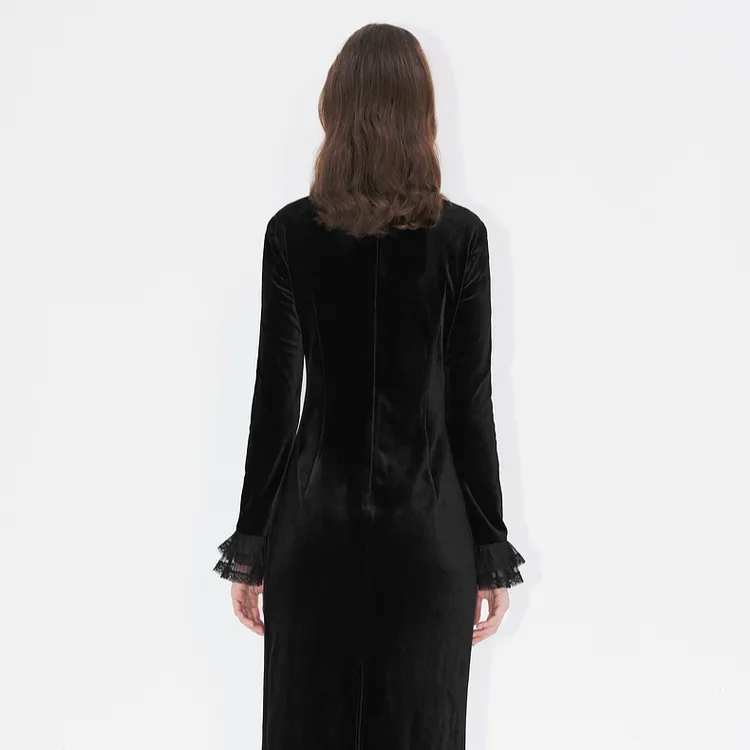 COCOON Long Sleeved Dress Women's Black-0