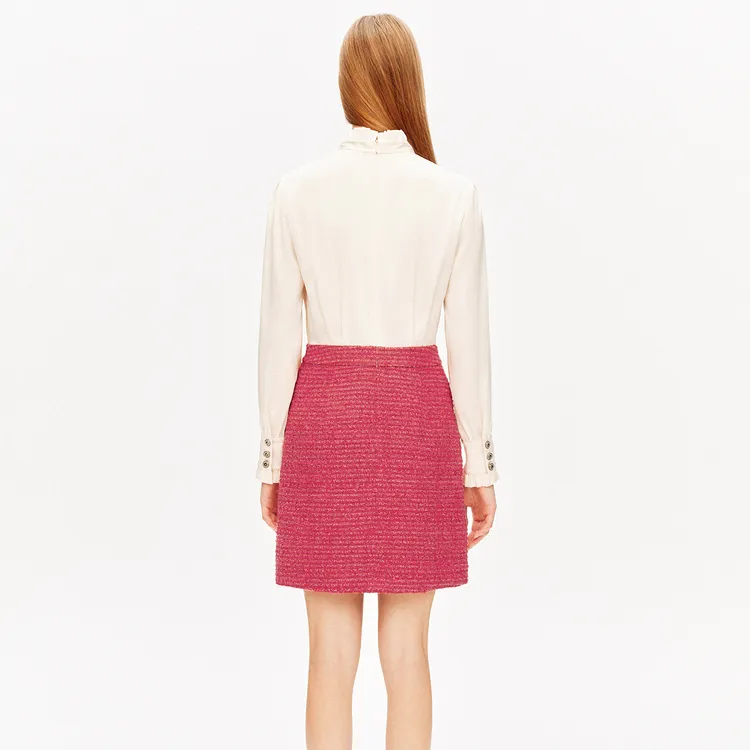 PSALTER Long Sleeved Dresses Women's Rose Red-2