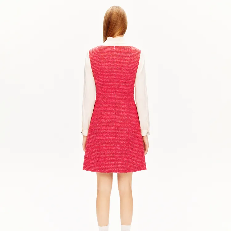 PSALTER Sleeveless Dress Women's Rose Red-2