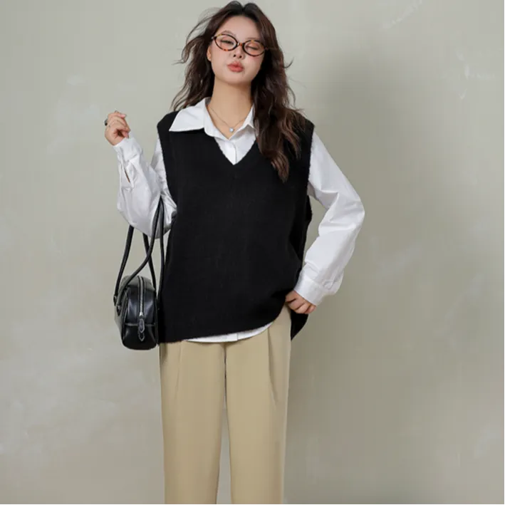 DAMABAIFENBAI Suit Trouser Women's Khaki-4