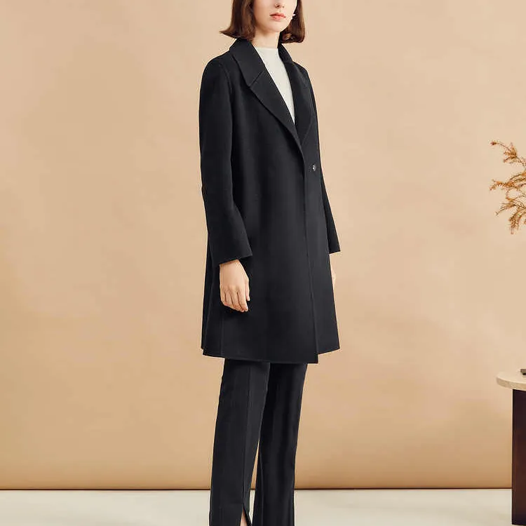 Yiner Coats Women's Black-3