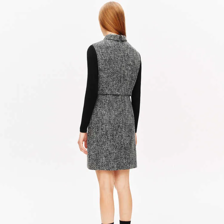PSALTER Long Sleeved Dress Women's Silver-2