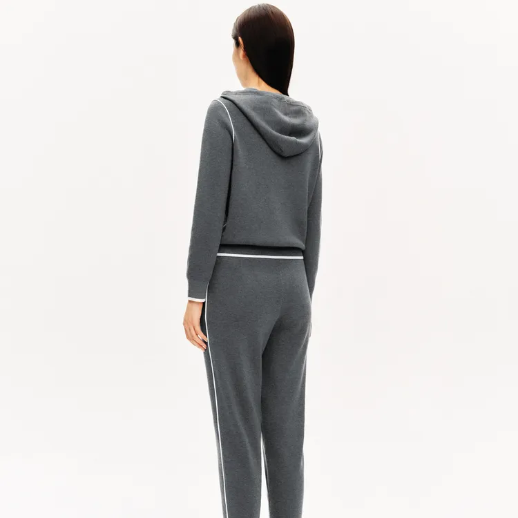 PSALTER Knitted Sweatpants Women's Gray-4