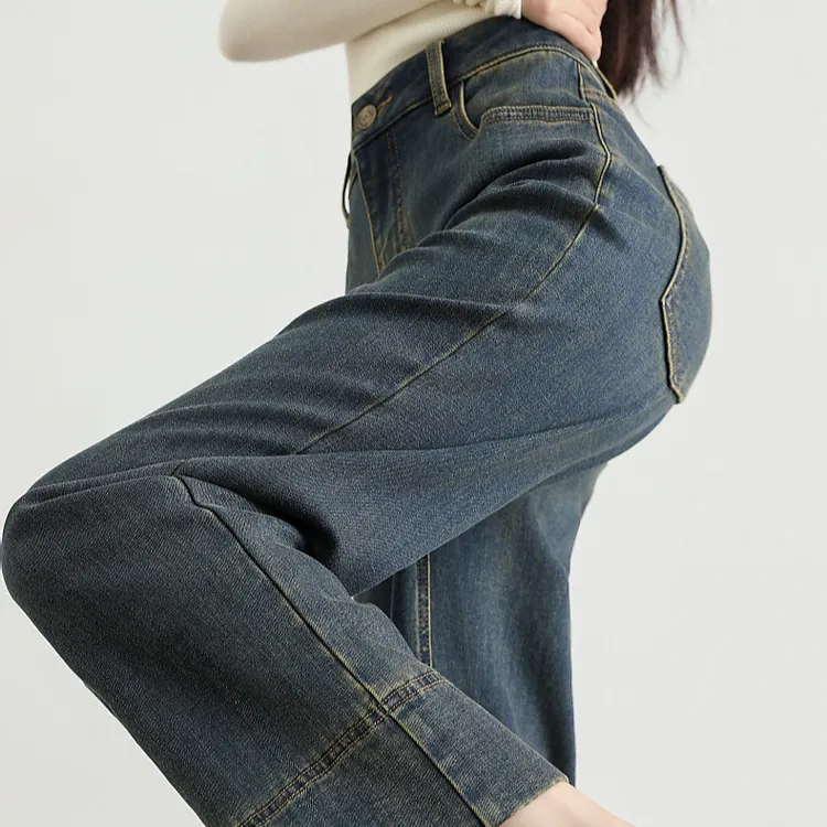 【dme】 Jeans Women's Dark Denim Blue-3