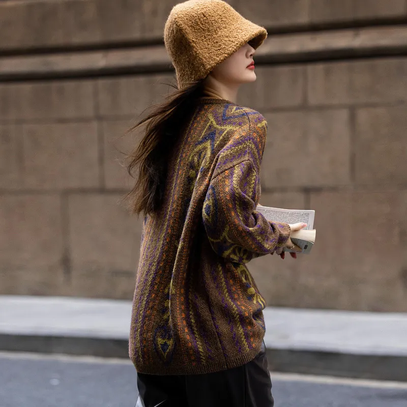 【dme】 Knitwear Women's Dark Camel-4