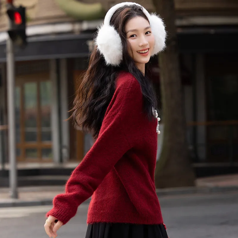 【dme】 Knitwear Women's Mary Red-5