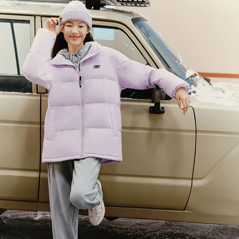 Skechers Down Jackets Unisex Mist Purple/02PM-3