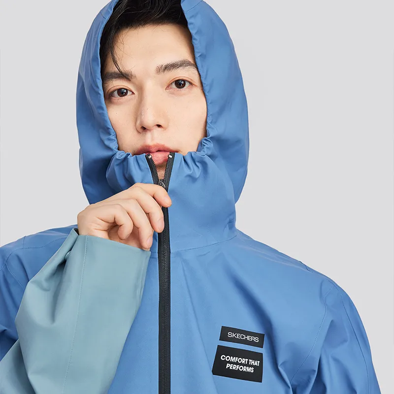 Skechers Jackets Coats Men's Turquoise-4
