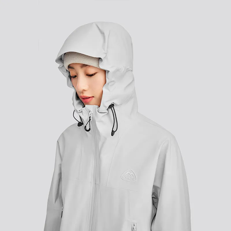 Skechers Waterproof And Windproof Windbreaker Jacket Unisex Moonball Gray-2
