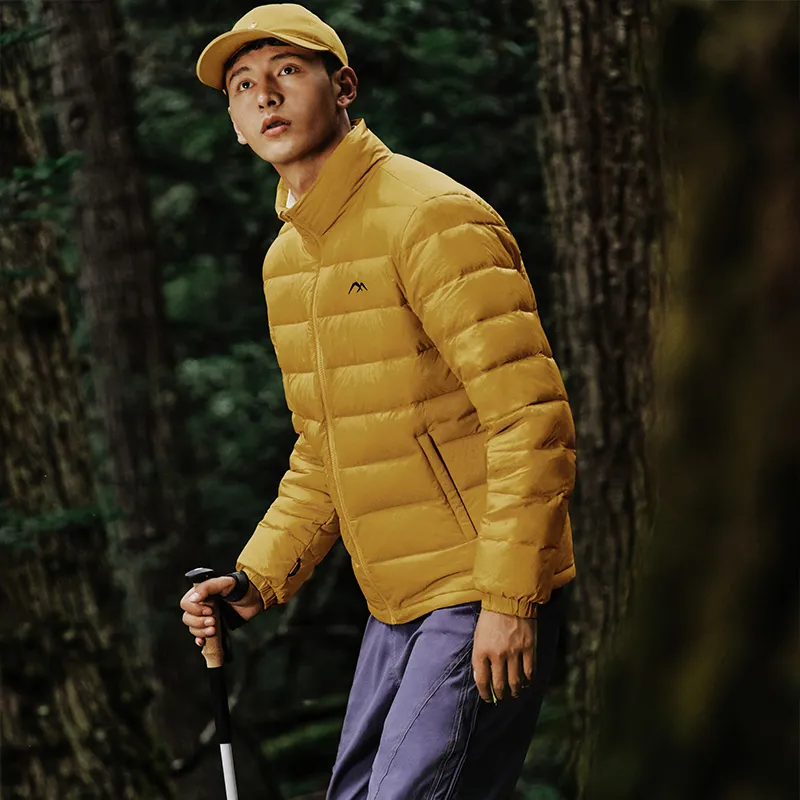Skechers Windproof Windbreaker Jacket Men's Warm Autumn Yellow-6