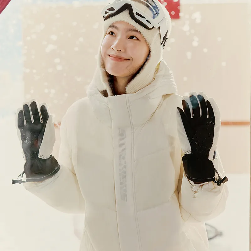 Skechers Down Jacket Unisex Marshmallow White-2