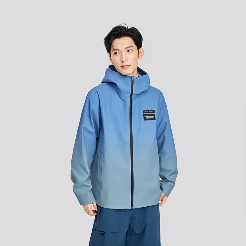 Skechers Jackets Coats Men's Turquoise-2