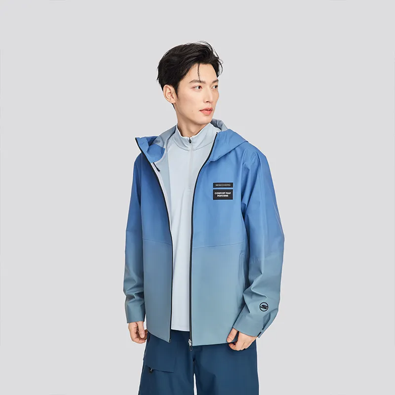 Skechers Jackets Coats Men's Turquoise-3