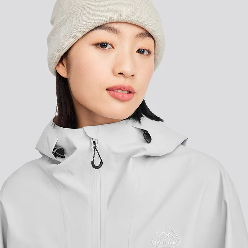 Skechers Waterproof And Windproof Windbreaker Jacket Unisex Moonball Gray-5