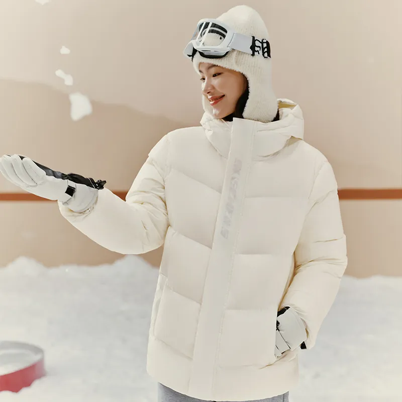 Skechers Down Jacket Unisex Marshmallow White-3